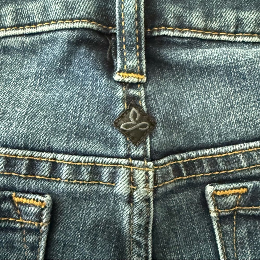 Volcom High Rise Blue Button-Fly Straight Jeans - Picture 6 of 8